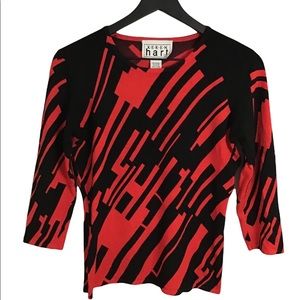 Vintage Kerin Hart y2k graphic geometric print